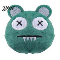 Scratch-resistant Cat Toy Plush Ball Toy Catnip Chew Cute Embroidered Face Indoor Entertainment Stuffed Kitten Teething for Cats Biting Patting Solo žalia