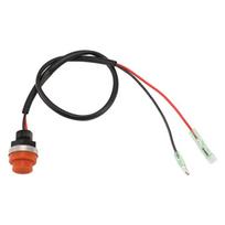 Efficientt-Universal Boat Outboard Engine Motor Start Kill Switch Keyless Push Button , Applicable To All For Ships BlackRed