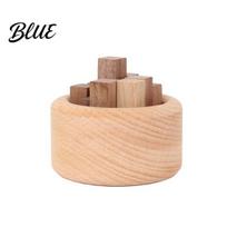 Fireless Fragrance Diffuser Wooden Essential Oil Diffuser Beech Wood Aromatherapy Eco-friendly Small Round for Home Offices Cars Yoga Rooms A