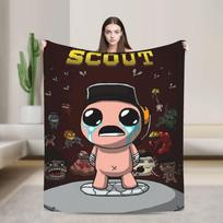 The Binding of Isaac Flannel Blankets Winter Super Warm Throw Blanket for Girls Boys Bedroom Fluffy Bedspread Sofa Bed Cover Size: 75*100cm, Weight: 230 GSM