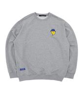 Upper Strop [Up9066] Upst Golf Applique Sweatshirt Melange Gray M