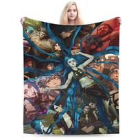 Arcane Viktor Game Blanket 3D Print Warm Soft Novelty Plush Throw Blanket For Living Room Picnic Flannel Bedspread Bed Cover Size: 75*100cm, Weight: 230 GSM
