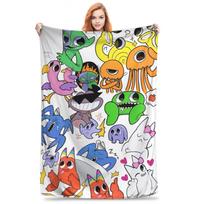 Sprunki Incredibox Game Throw Blanket for Couch Soft Fuzzy Plush Blanket 50x60 Inch Multiple Sizes Bedspreads for All Seasons Size: 75*100cm, Weight: 230 GSM