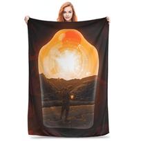 Game Death Stranding 2 On the Beach Anime Plush Blanket Kids Flannel Bedding Throws For Outdoor Warm Custom Quality Bedspread Size: 75*100cm, Weight: 230 GSM