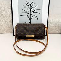 [Pre-Owned] Monogram Canvas And Calfskin Trimmed Tote Crossbody Bag - Very Good #1KOYGQZ ONE SIZE
