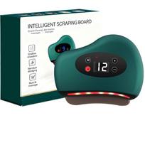 Skypearll Electric Gua Sha Facial Massager Tool with Red Light Therapy & Heat-12 Vibration Modes for Face Lifting, Jawline Sculpting, Anti-Aging, a