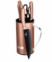 Zestaw Noży Berlinger Haus Bh-2583 W Stojaku 7-piece rožinio aukso spalvos