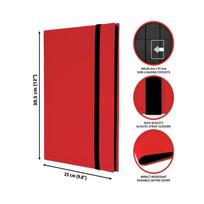 Trading Card Binder Compatible with 9 Pockets Card Album Folder, 360 Ringles Side-Loading Game Cards Holder Book