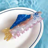 Hairpin Ocean Animal Hair Claw Pvc Fish Grab Clip Creative Marine Life Fish Hair Clip  Streetwear Style 2
