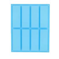 8 Cavity Silicone Baking Mold Rectangular Loaf Pan Durable Energy Bar Maker  Kitchen Tools rožinė