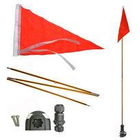 Kayak Safety Flag Canoes Paddle Boards Fishing Boat Foldable Flag Half Round Base