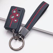Silicone Smart Key Fob Cover Shock Absorbing Anti-Scratch Protective Sleeve keychain Universal For Electric Vehicle Motorcycle 4 Button Remote Key juoda