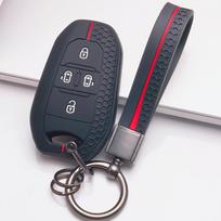 Honeycomb Car Key Cover for Peugeot 3008 5008 2008 308 508 Citroen C4 C5 C6 C3 Aircross C4 Picasso with Keychain Car Remote Key Sleeve juoda