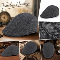 Vintage Beret Hat for Casual and One Size juoda