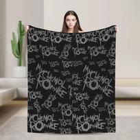 I'm Not Ok My Chemical Romance Blanket Decorative Flannel Throw Blanket For Couch Bed Super Warm Custom Quality Bedspread Gift Size: 75*100cm, Weight: 230 GSM