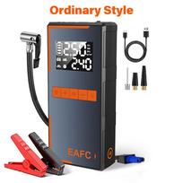 2025 Newest All-in-One Car Emergency Jump Starter & Air Pump 1200A Peak 150PSI Tire Inflator with LED Light & Power Bank Ordinary clip