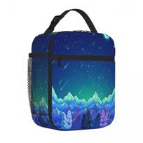 Bestselling Stardew Valley Chickens - Midnight Version Crossbody Foldable Lunch Bag Office To-Go Lunch Handbag One Size