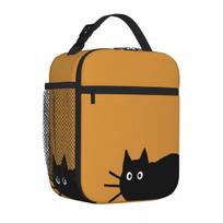 Bestselling Black Cat(s) Minimal Chic Lunch Box Bag Gym Post-Workout Shoulder Lunch Bag One Size