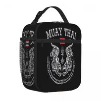 Bestselling Muay Thai Men Kickboxing Men Women Kid Compact Style Canvas Lunch Bag Campus Lunch Food Cooler Bag One Size