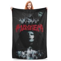 Lady Gaga Mayhem New Album Music Flannel Throw Blankets Blankets for Bedding Travel Ultra-Soft Quilt Size: 75*100cm, Weight: 230 GSM