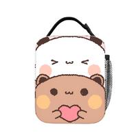 Cartoon Panda Bubu Dudu Lunch Bag  Portable Zipper Lunch Box Girls Travel Print Cooler Bag Cute Oxford Thermal Lunch Bags One Size
