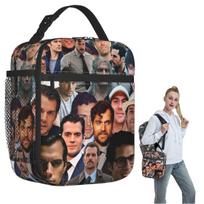 Henry Cavill Photo Collage 1 Insulated Lunch Bag for Women Kids Leakproof Food Boxes Thermal Lunch Box Tote One Size