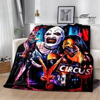 Terrifier Horror Movie Printing Blanket Fashion Warm Flannel Soft And Comfortable Blanket Picnic Birthday Gift Size: 75*100cm, Weight: 230 GSM