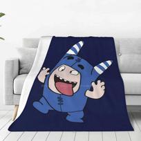 Oddbods Pogo Super Warm Soft Blankets Throw On Sofa / Bed / Travel Oddbods Newt Oddbods Bubbles Oddbods Fuse Oddbods Pogo Cartoo Size: 75*100cm, Weight: 230 GSM