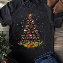Rottweiler Dogs Tree Christmas Sweater Xmas Pet Animal Dog T-Shirt, Gift for Dog Lovers - Funny Dog - Rottweiler Lovers - Mother's Day S