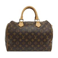 [Pre-Owned] Speedy 30 Elegant Compact Fashionable Commuter Classic Monogram Coated Canvas With Leather Trim Pillow Bag - Fair #6TO6UF ONE SIZE