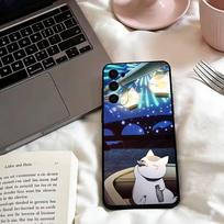 Natsume Y-yuujinchou Nyanko Phone Case For Samsung S25,S24,S21,S22,S23,S30,Ultra,S20,Plus,Fe,Lite,Note,10,Black Cover Samsung S25ULTRA