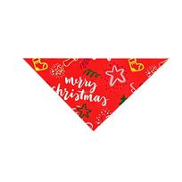 Christmas Dog Bandana, Pine Needle Printed Triangle Pet Scarf Kerchief, Holiday Decor Pet Accessory for Small Medium Large Dogs & Cats