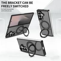 Approved Samsung Z Fold 7 Magnetic Rotating Stand Half-Transparent Phone Case SAMSUNG Z Fold 7