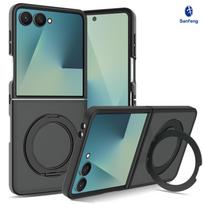 For Samsung Galaxy Z Flip 7 Full Cover Magnetic Mobile Phone Cases Translucent Cover with Magnet for Z Flip 7 Matte Cases New for Z Fold 7&Opp Bag