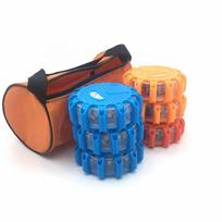 Saugos kelio atraminiai avariniai signaliniai fakeliai LED rinkinys iš 3 6 magnetiniai įkraunami avariniai fakeliai automobiliui LED kelio fakeliai rinkinys Orange Rechargeable Battery type(1 piece) blue