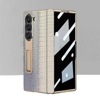 For Samsung Z Fold 7 Phone Case Electroplated Side Bracket Lizard Belly Tape Anti-peep Protective Cover for Samsung Z Fold 6 5 4 Opp Bag&For Samsung Z Fold 6