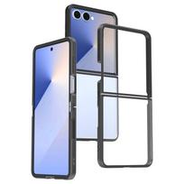 For Z Flip 7 Up-Down Folding Transparent Acrylic TPU Shockproof Case Oil Painting Design Injection Molding Two-in-One Set Z flip7 juoda