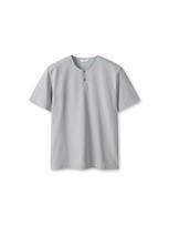 Top Ten Men'S) Textured Henley Neck Short Sleeve T-Shirt_Msf2Ts1005 Bk/95