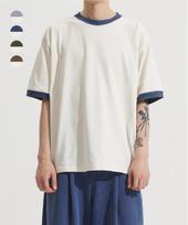 Zero Regular Ringer T-Shirts [4 Colors] Cream/Lavender/L