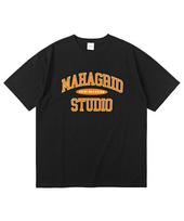 Maha Grid College Logo Tee Black(Mg2Bsmt536A) Black/S