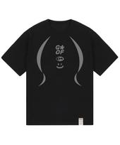 Graver [Unisex] 3 Logo Smile Line Short Sleeve T-Shirt_Black Black/S