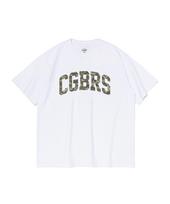 Cargo Bros For Woman Signature Pattern Logo Short Sleeve T-Shirt (White & Green) L