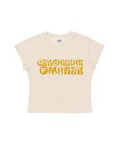 Cargo Bros For Woman Dot Pattern Short Sleeve T-Shirt (Ivory) S