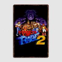 Streets of Rage 2 Retro Classics Game Metal Poster Sign Club  Wall Art Plaque Tin Sign Room Decoration Home Decor 20X30CM