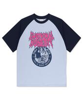 Maha Grid Cool Cat Raglan Tee Blue(Mg2Emmt542A) Blue/S