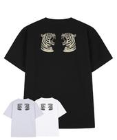 Drift Out Double Pierce Tigers Short Sleeve T-Shirt (3 Colors) Black/S