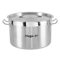 Low Catering Pot With Lid Mega-M Pro 23L Dia. 35 Cm X H 22 Cm N
