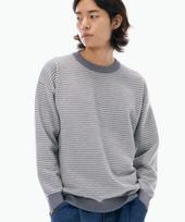 Biel Ringer Striped Knit Gray M