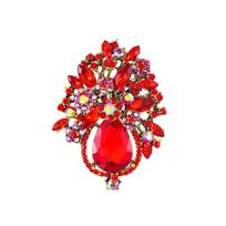 Weiman Customized Crystal Plant Alloy Brooches Direct From Factory for Gift Party Wedding Engagement Children's Occasions 14K Gold Plated