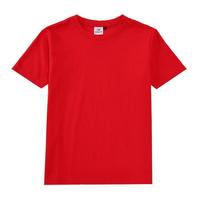 Children's Short-sleeved Cotton T-shirt White Children's Class Uniform Group Round Neck T-shirt Personal Logo Advertising Cultural Shirt 110cm orange